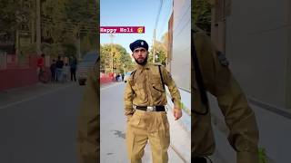 Police walon ke sath Holi Khel liya 🥳😜 shorts short ytshorts comedy funny [upl. by Pond853]