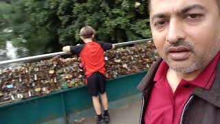 Bakewell Love Lock Bridge a Beautiful ancient village Near Sheffield UK August 2024 [upl. by Rehsu]