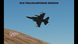 DCS F16  CARRIER OPERATIONS  TRELOKAMPEROS MISSION  GREEK COMMENTARY  ENGLISH SUBTITLES [upl. by Irama]