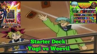 Yugioh Starter Deck Yugi v Starter Deck Weevil Duel [upl. by Prue406]