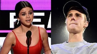 Justin Bieber CRIES After Selena Gomezs AMAs Speech [upl. by Kraus]