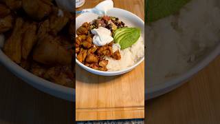 Chipotle Bowl at Home cooking food [upl. by Metcalf]