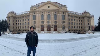 Exploring Debrecen city  Snowfall [upl. by Azeel]