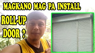 HOW TO INSTALL ROLLUP DOORS  HOW MUCH IT COST  RENTAL SPACE [upl. by Antonius]