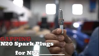 Gapping N55 Spark Plugs For More BOOST [upl. by Dercy991]