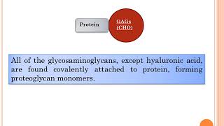 glycosaminoglycans and glycoproteins [upl. by Fitz]