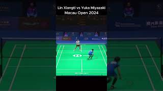 Lin Xiangti vs tomoka miyazaki macau open 2024 badminton badmintonlovers badmintontour bwf [upl. by Agnimod]