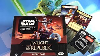 Star Wars Unlimited  Twilight of the Republic  Prerelease [upl. by Tilla361]