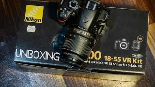 Unboxing of Nikon D3200 with 1855 VR II Kit with Camera Bag And 8GB SD Card Free [upl. by Branen]