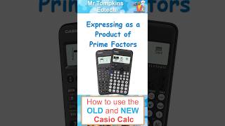 Express as a product of Prime Factors on Casio Calculator  FX83GT X  FX83GT CW  FX85GT shorts [upl. by Janerich]