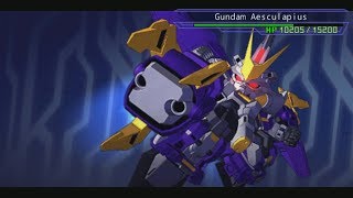 SD Gundam G Generation Overworld  Gundam Aesculapius and Burnlapius Attacks [upl. by Adeirf41]