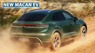 2025 Porsche Macan 4S EV Oak Green Metallic Neo Exterior Interior Drive [upl. by Anewor130]