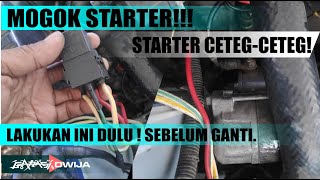 cara mengatasi Dinamo starter mobil bunyi tek tek [upl. by Nerha]