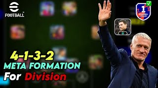 4132 Formation is cooking 🔥  Meta Formation for Division Rank Push 🔥  Qc And lbc efootball [upl. by Amimej]