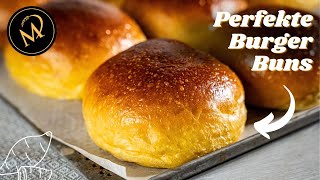 Perfekte Süsskartoffel Buns  Super weiche Süsskartoffel Burger Brötchen 🍔 [upl. by Huberman]