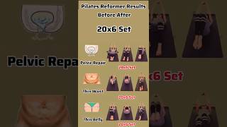 Pilates reformer results before after bellyfatloss short shorts hipworkout [upl. by Schroth]