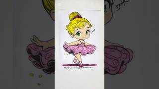 Menina bailarina desenho animado infantil pintando brincadeiras e jogos pra crianças kids balé [upl. by Yllil789]