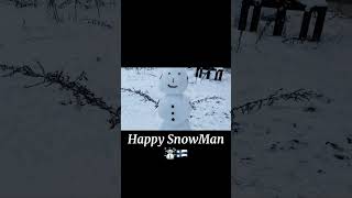 SnowMan lumiukko snowman happiestcountry fyp everyone finland [upl. by Holland]