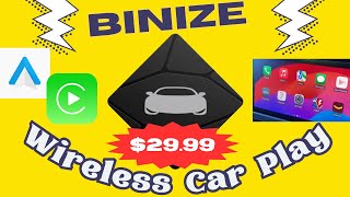 Binize Wireless Apple CarPlayAndroid Auto Adaptor [upl. by Persian880]