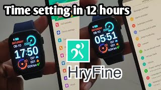 hryfine watch time setting 12 hours  hryfine app time setting 12 hours [upl. by Allyn]