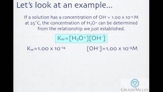 Calculating pH Using Hydroxide Ion Concentration OH [upl. by Morez]