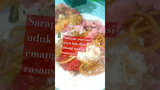 Sarapan pagi buk dhe nasi lemak atau nasi uduk food videoshort kulinernasiuduk [upl. by Winters901]