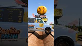 Tractor Tow Food Van vs Gutter short beamng beamngdrive beamngcrashes trucksvs [upl. by Llatsyrc]