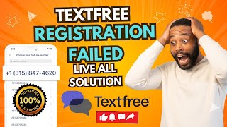 How to Create Unlimited TextFree Accounts in 2024 Registration Failed Live Solution TechHub It 100 [upl. by Ladonna309]