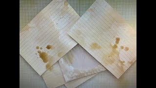 How to coffee dye paper quickly for journals [upl. by Lad]