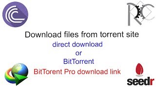 How to download files from torrent sites direct or BitTorrent  Ravindu Creation [upl. by Yereffej]