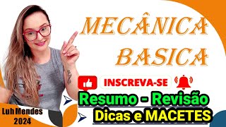 MECÂNICA BÁSICA REVISÃO RESUMO 2024 aula completa detran dicas ctb cnh revisao dicas macetes [upl. by Valerye]