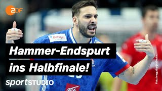 Dänemark – Frankreich Highlights  HandballEM 2022  sportstudio [upl. by Yemrej]