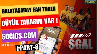 Galatasaray Fan Tokende Büyük Zararım Var  SociosCom Token Avı PART8 [upl. by Lilhak]