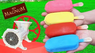 COLORFUL ICE CREAM BARS vs MEAT GRINDER COOL EFFECT [upl. by Ciro]