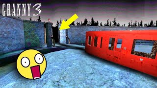 Granny 3 New Update Escape By Train But Through The Door  Granny 3 New Mod [upl. by Lalat134]