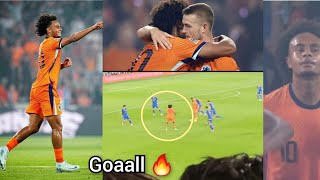 Zirkzee scores GOAL on Netherlands debut 🔥 Netherlands vs Bosnia [upl. by Macy373]