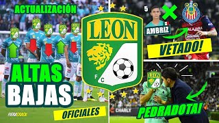 ✅🔥 TODAS LAS ALTAS Y BAJAS del CLUB LEÓN ✅ ACTUALIZACIÓN ✅ ÚLTIMOS FICHAJES Clausura 2024 Liga MX [upl. by Bracci]