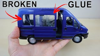 Diecast model repair with broken glass  Citroen Jumper 124 Scale [upl. by Assir]