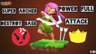 Super Archer 🏹 Extra Odnery Troops In Coc 🤩🫡 Clash of clans clashofclans [upl. by Atiek840]