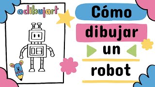 Cómo dibujar un ROBOT fácil para niños paso a paso  Tutorial fácil para niños 🤖✏️ [upl. by Line471]