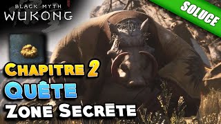 Quête du Sanglier Ivre  Zone secrète du Chapitre 2 QuêteSolution  Black Myth Wukong [upl. by Roger]