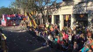 See what its like to ride in a Mardi Gras parade [upl. by Norraa]