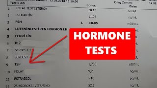 HORMONE TEST INTERPRETATION FSHLHProlactinCortisolTSHInsulinFT3 [upl. by Dnaltroc]