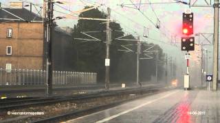 Downburst in Wien 04062011 severe hailstorm Vienna [upl. by Cannell526]