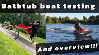 Bathtub race boat testing and overview [upl. by Enila]