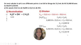 Titrage d’un acide fort par une base forte [upl. by Hermina]