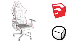 Gaming Chair Modeling in SketchUp [upl. by Avat]