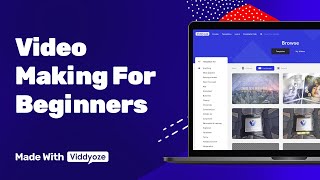 How To Make Your First Video  Made With Viddyoze [upl. by Aig]