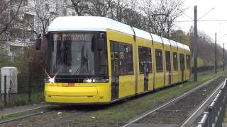 Tram Berlin  Haltestelle Prerower Platz HD1080p [upl. by Larsen308]