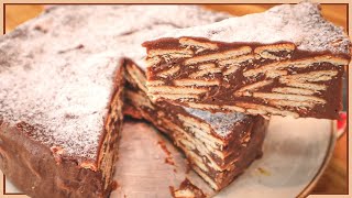 Essa TORTA DE CHOCOLATE COM BOLACHA vai te SURPREENDER I TORTA PALHA ITALIANA I Receitas de Pai [upl. by Laband]